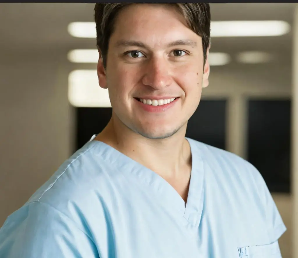 Dr. Erion em ambiente hospitalar em Porto Alegre